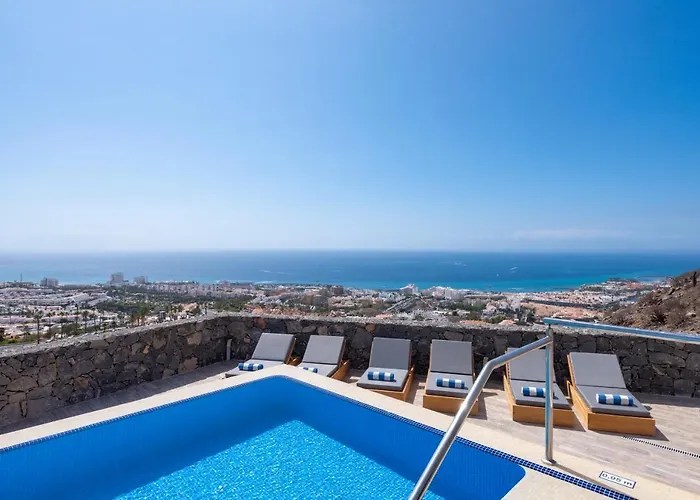 Luxury Maria Private Heated Pool Free Car Except Christmas Villa Costa Adeje (Tenerife)
